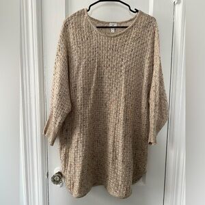 Dress Barn Beige Knit Sweater Size XL